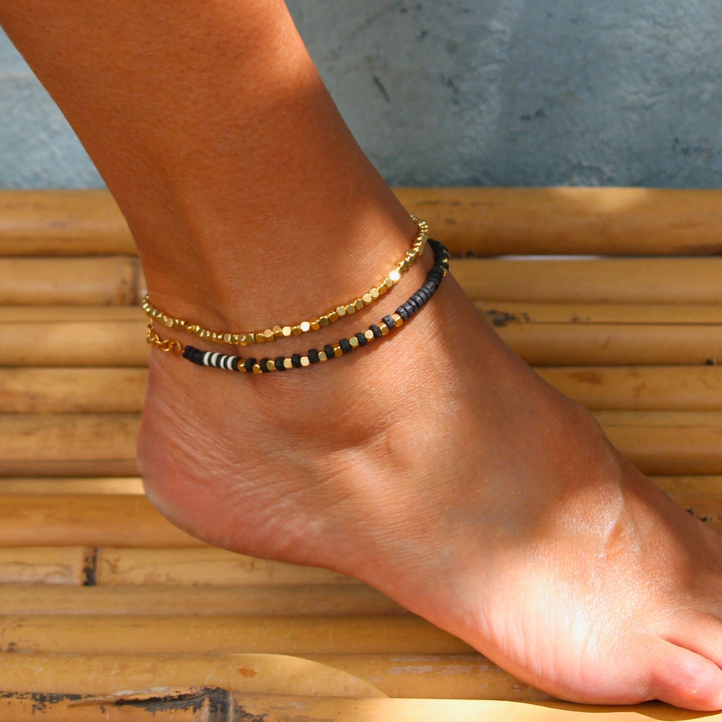 צמיד רגל זהב