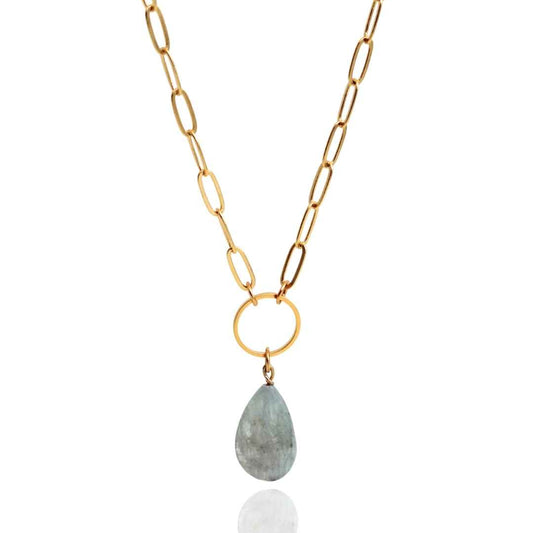 שרשרת זהב לברדורייט עוצמה טבעית