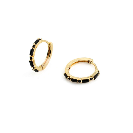 חישוק מיני שיבוץ זירקון שחור