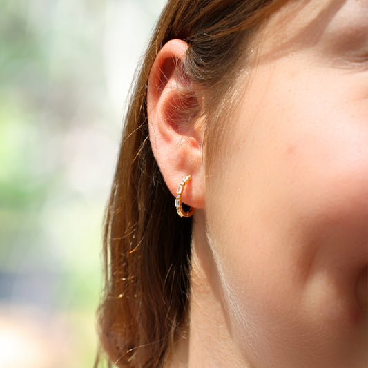 חישוק מיני זירקון שקוף נוצץ