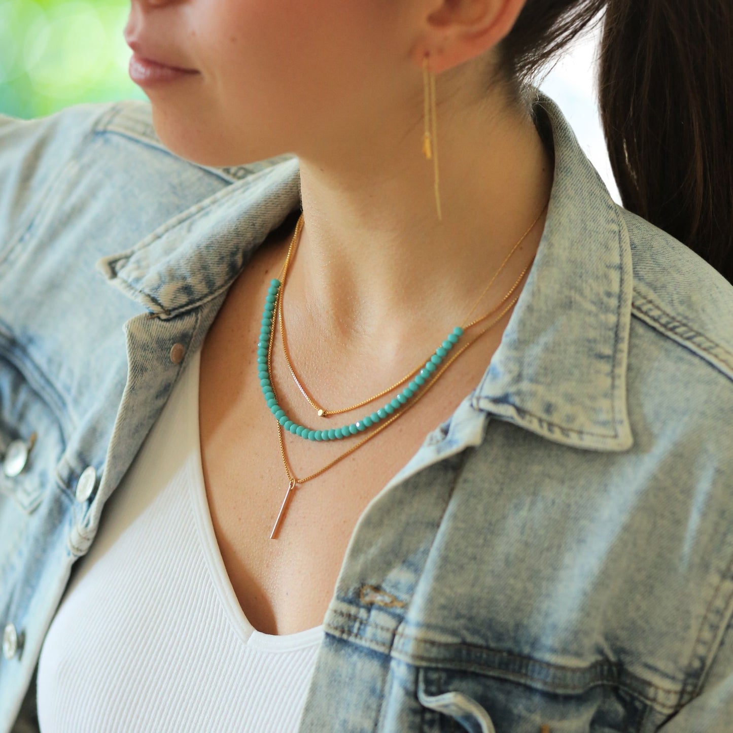 תכשיטי טורקיז שכבות