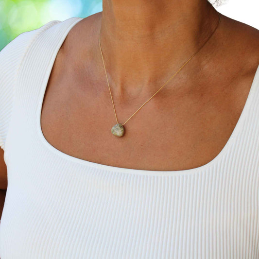 שרשרת רוק - תליון אבן ג׳ספר טבעית