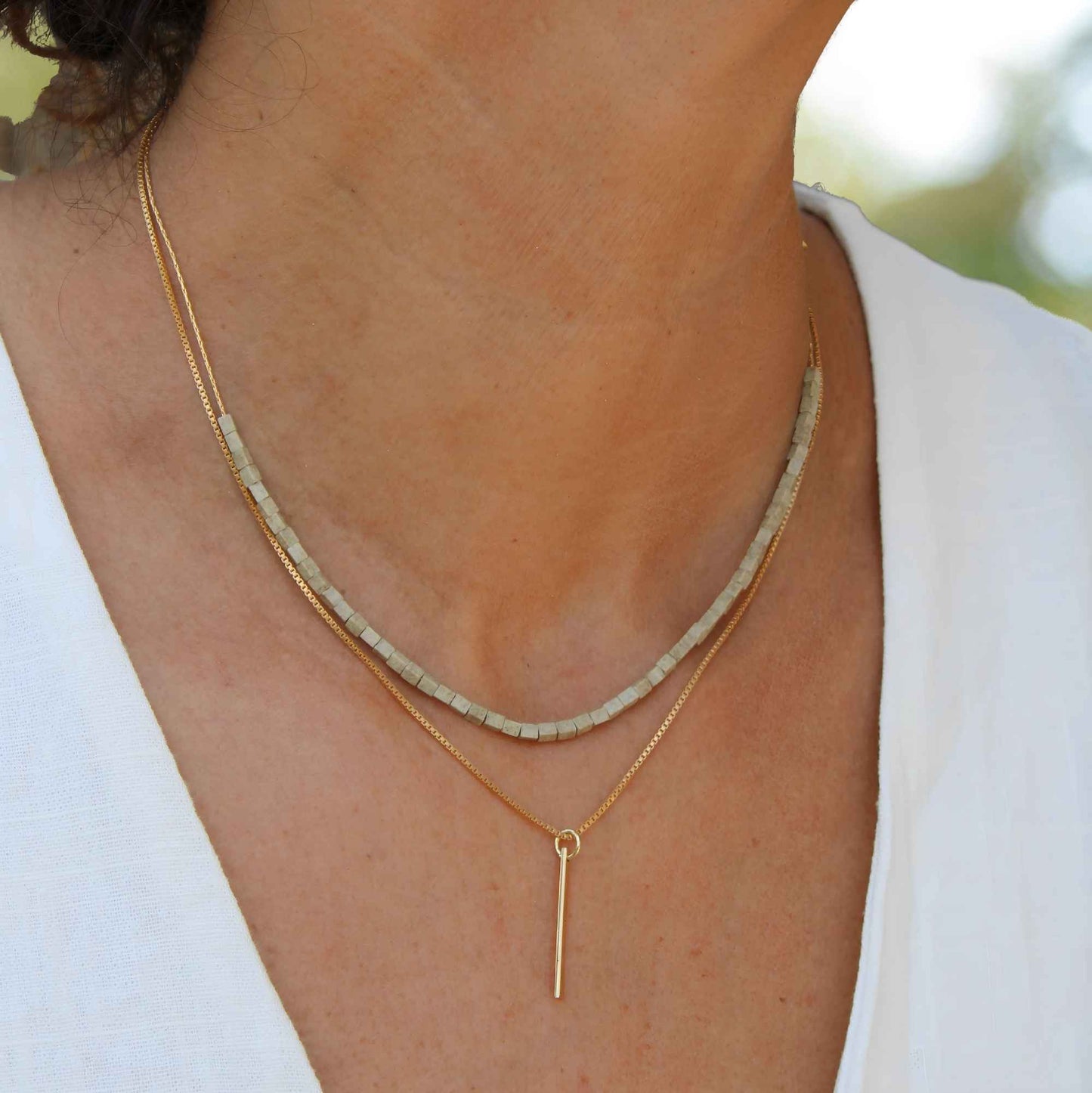 סט שתי שרשראות