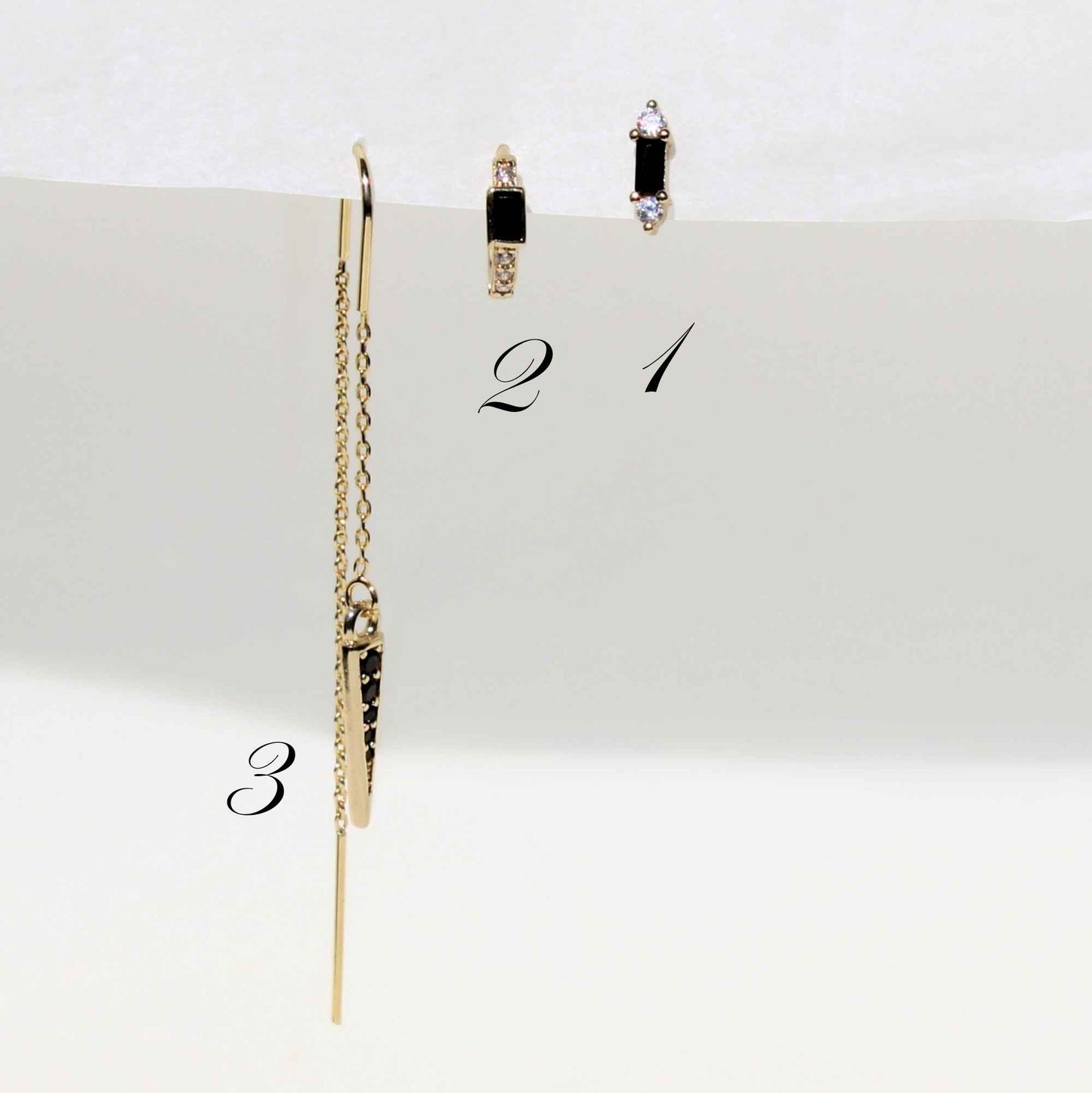 עגילים מדהימים בציפוי זהב