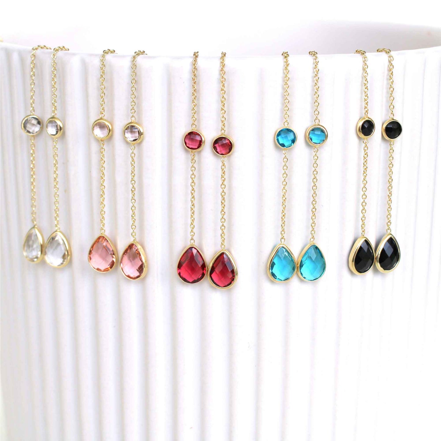 עגילי טיפה בשלל צבעים