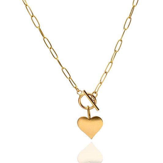 שרשרת לב זהב