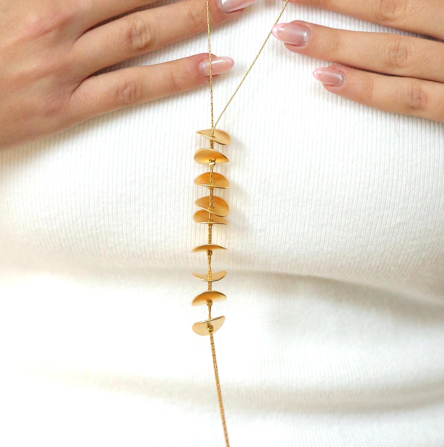 שרשרת פעמונים זהב ארוכה