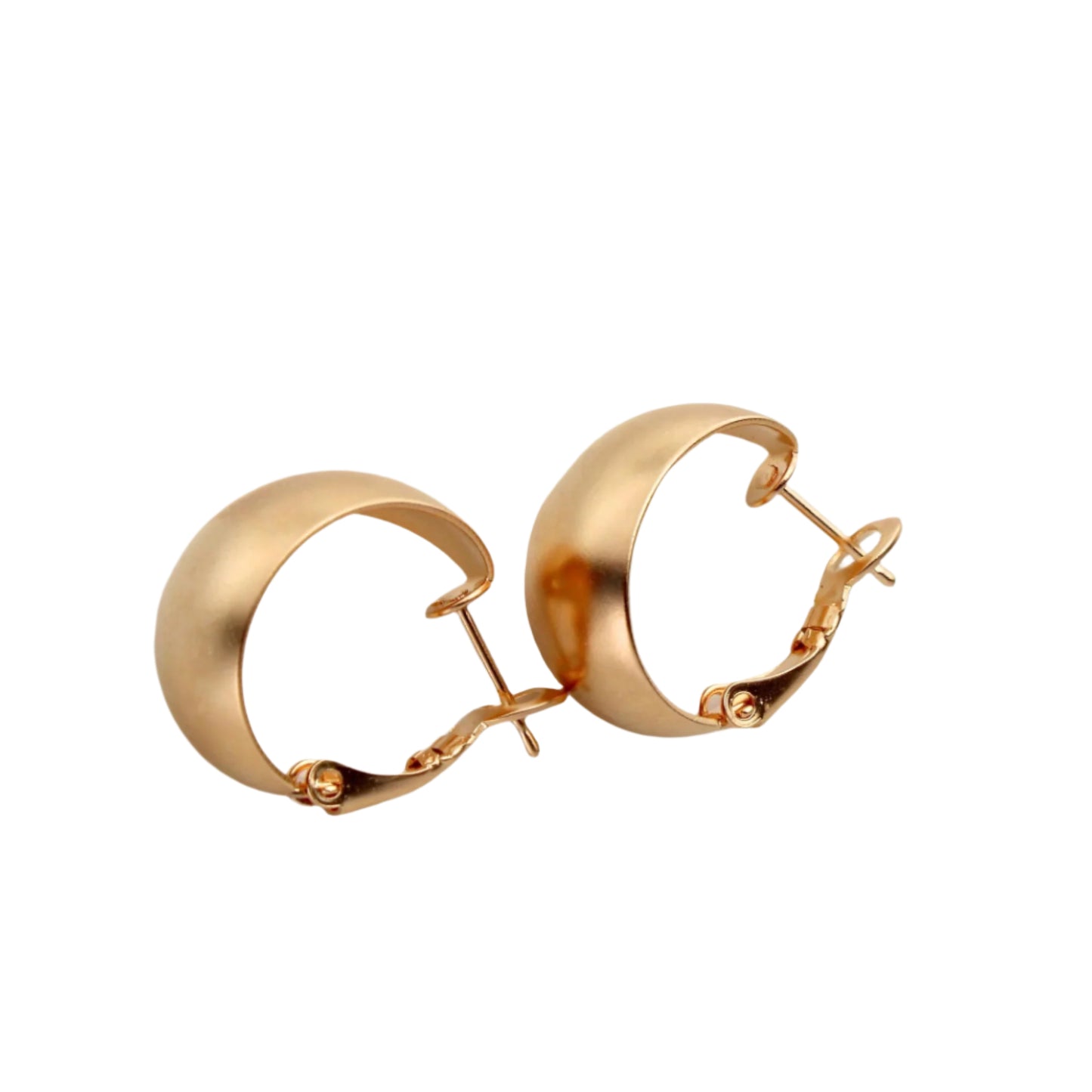 עגילים מצופי זהב ליום יומי