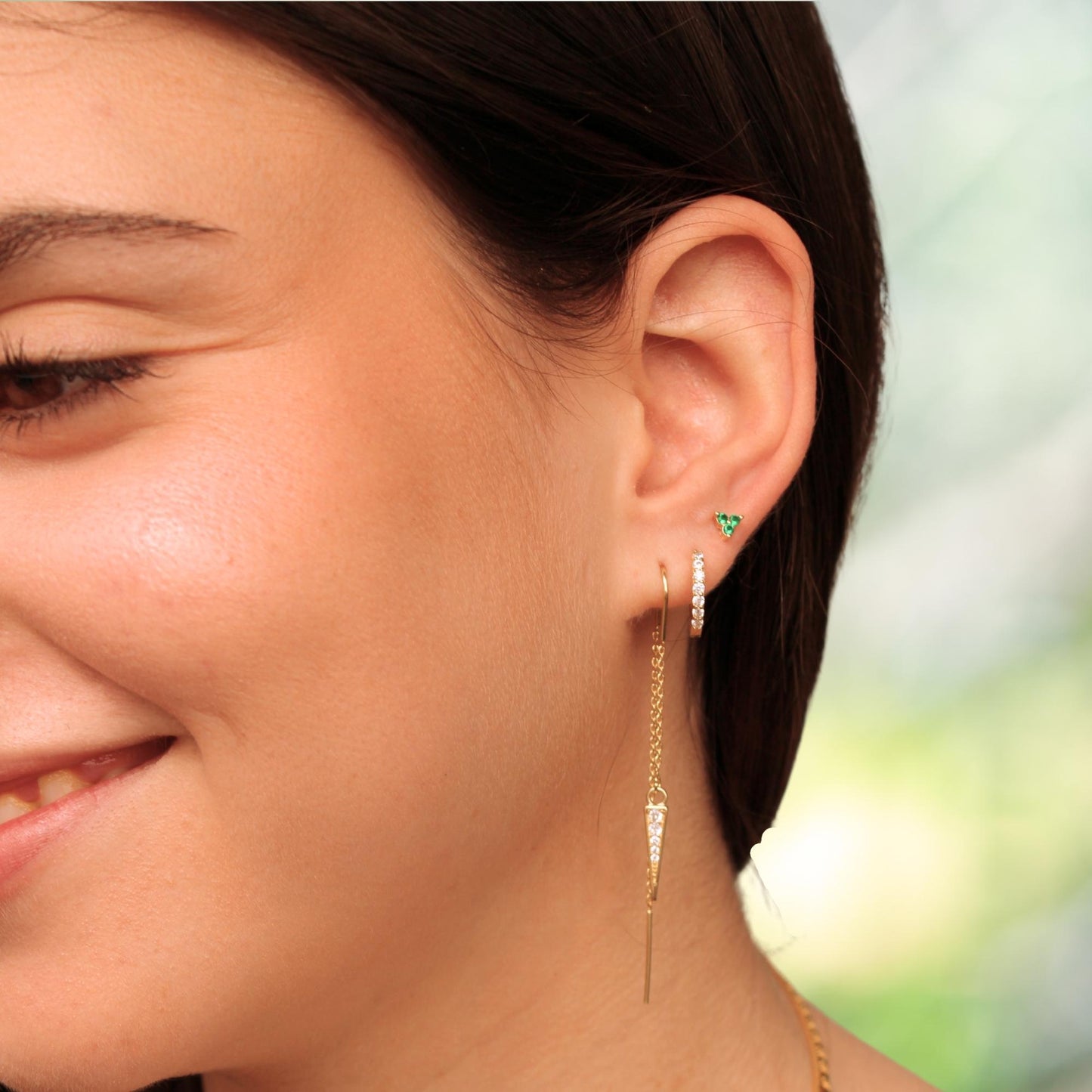 עגיל בודד או סט למספר חורים