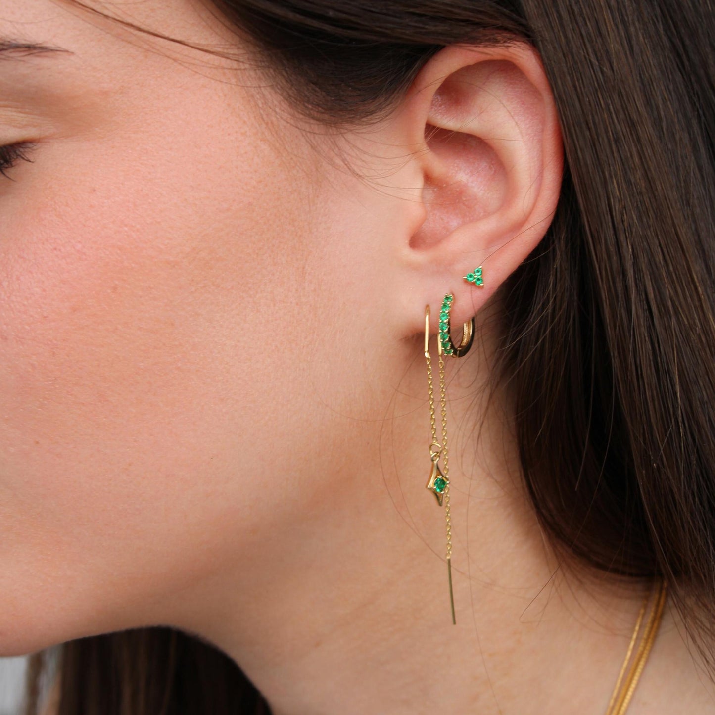 עגילים ל3 חורים