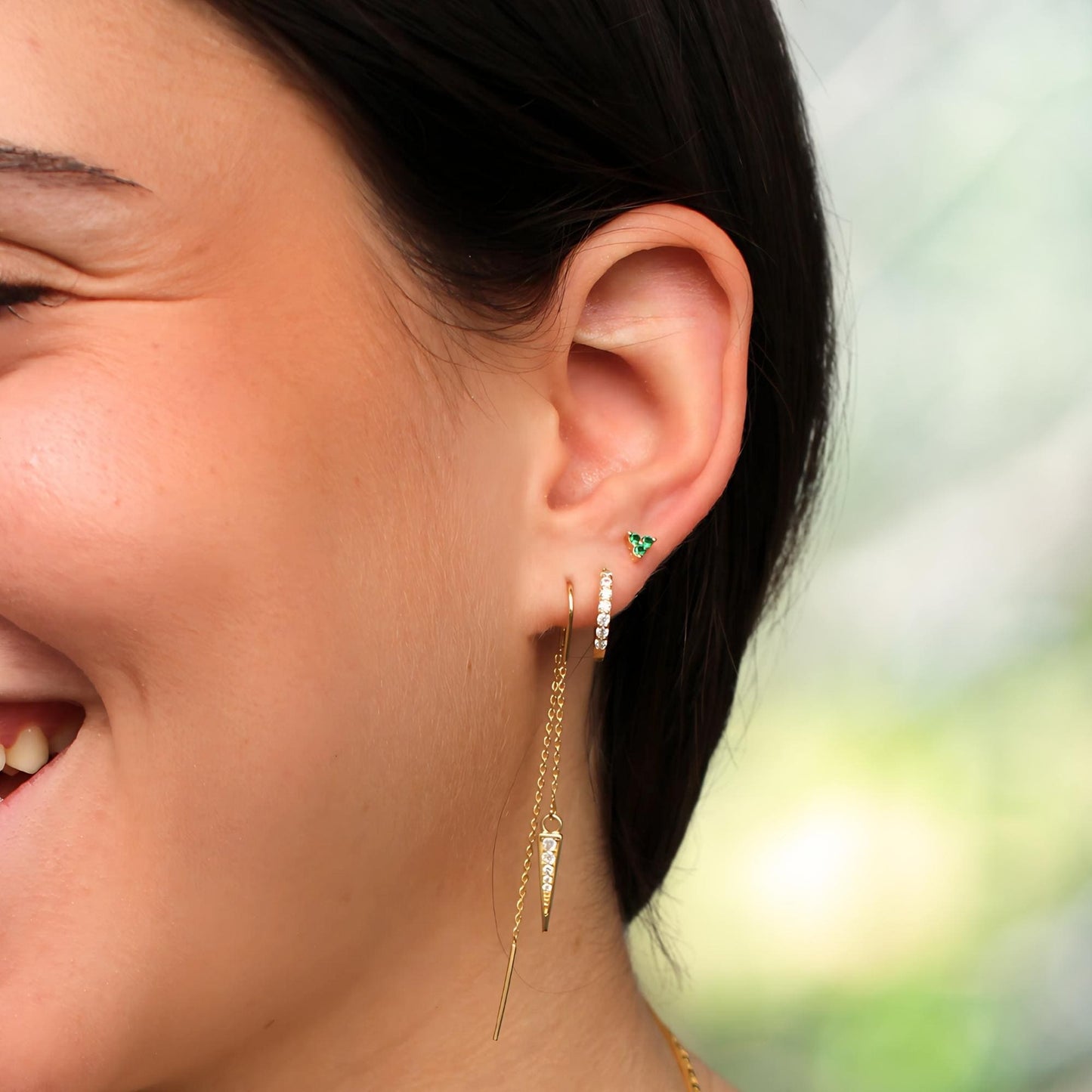 עגיל בודד או סט למספר חורים