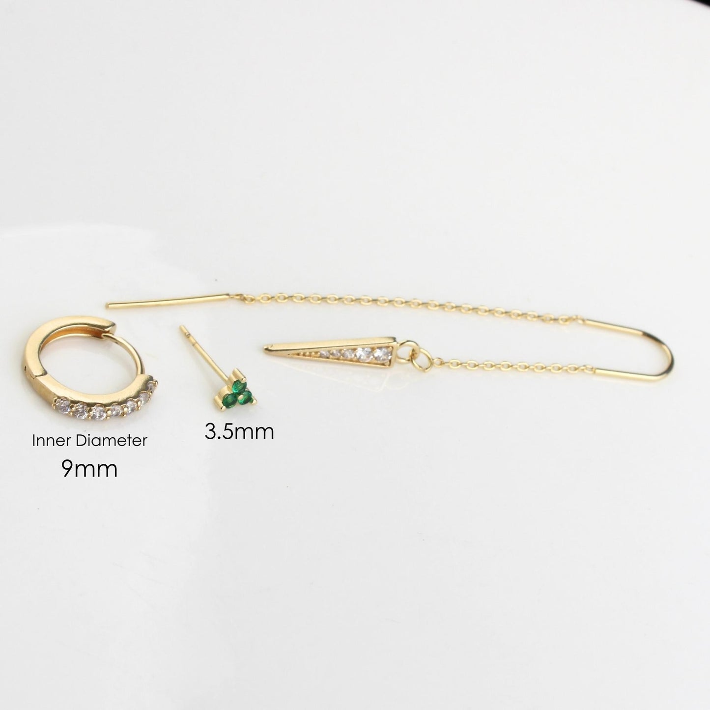 עגיל בודד או סט למספר חורים