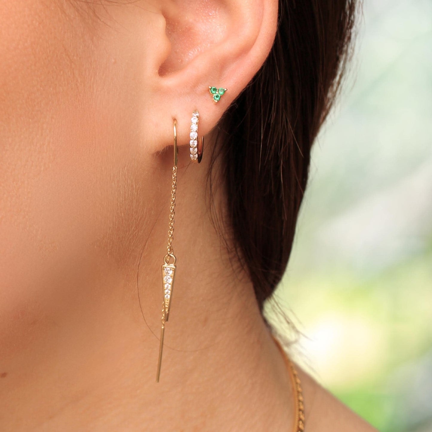 עגיל בודד או סט למספר חורים