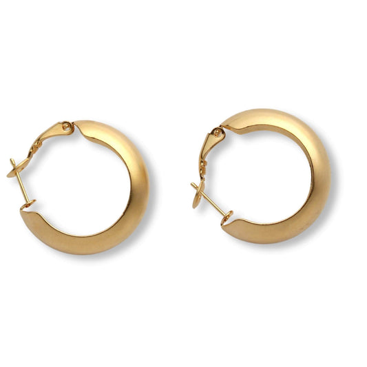 עגילי חישוק נפוחים גדולים