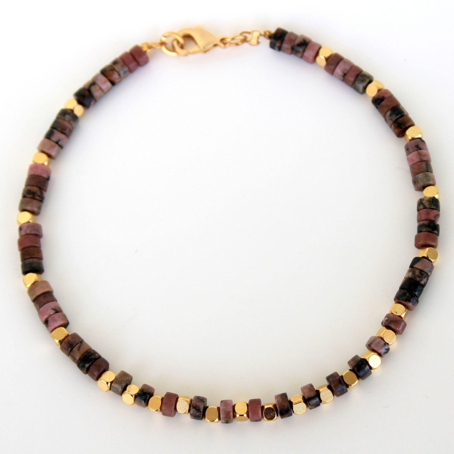 צמיד רגל מאבני ג'ייד טבעיות