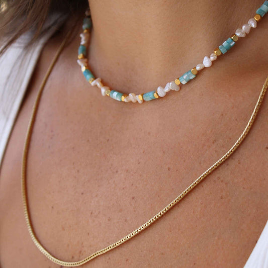 שרשרת Snake בציפוי זהב