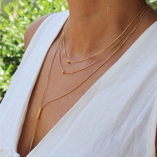 שרשרת ענבל  3 שכבות