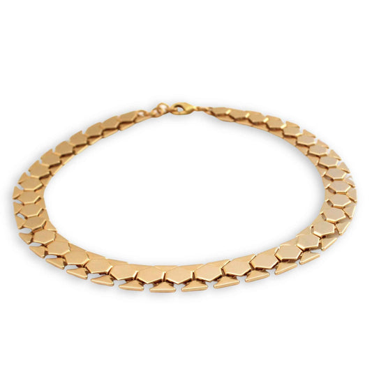 שרשרת ציפוי זהב עבה