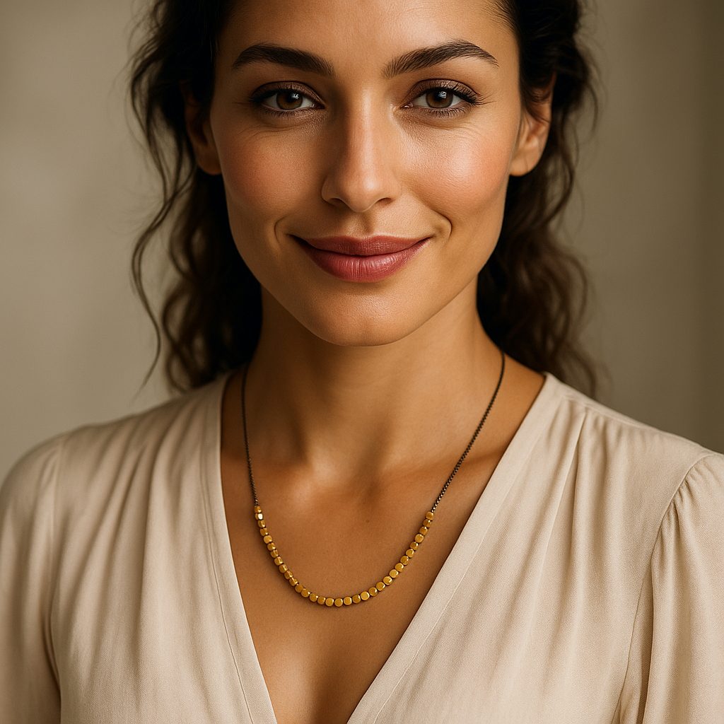 Ravit M.K שרשרת קוביות קצרה
