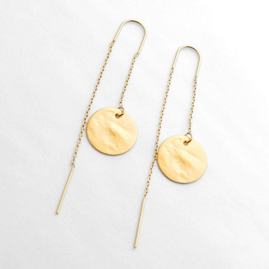 עגיל תלוי זהב